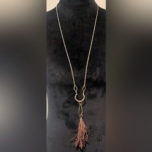 C Est. 1946 Women's Western Style Necklace & Tassel Pendant 34”-37”